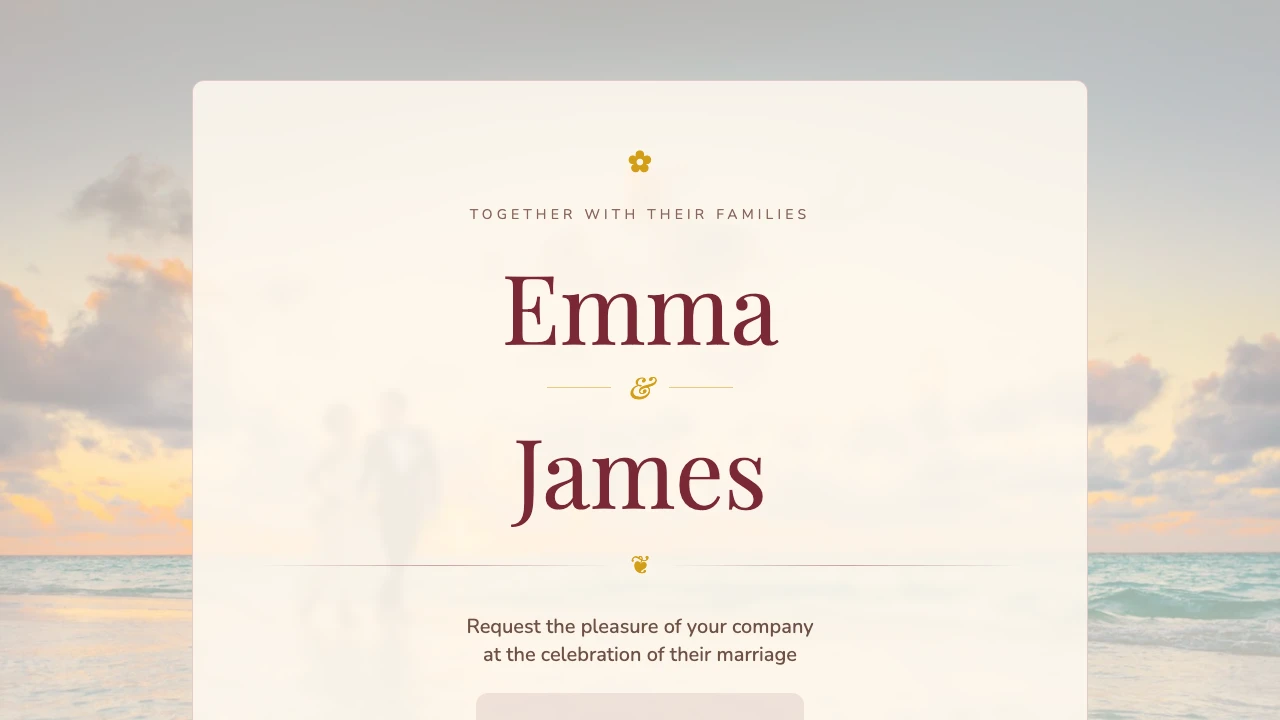 Loading preview of Warm Retro Wedding